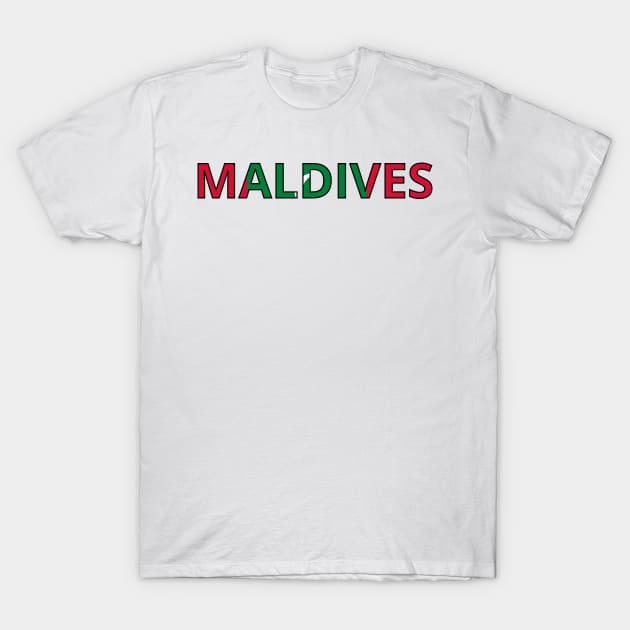 Drapeau Maldives T-Shirt by Pixelforma